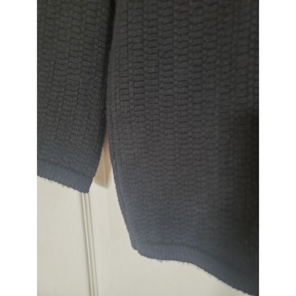 Goat Jane Atelier 100% Merino Black Chunky Knit Sweater Cardigan, Size Small - Picture 11 of 11